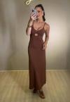 VESTIDO MAXI MIDI FEMININO CACAU PERFECT WAY