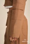 JAQUETA BORD INDUSTRIAL FEMININA CARAMELO PERFECT WAY