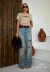 T-SHIRT FEMININA DOCE DE LEITE PERFECT WAY