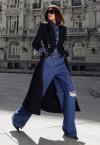 TRENCH COAT SARJA C/ CINTO FIVELA METAL  FEMININO PRETO PERFECT WAY