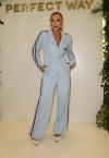 BLAZER C/ RECORTE A FIO E GALÃO , BORD IND FEMININO AZUL PERFECT WAY