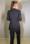 BLAZER RISCA DE GIZ FORRADO FEMININO PRETO PERFECT WAY