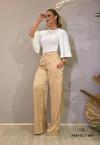CALÇA PANTALONA FEMININA bege PERFECT WAY