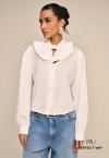 Perfect Way - CAMISA C/ LAÇO FEMININA OFF WHITE