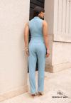 CONJUNTO FEMININO BLAZER + COLETE AZUL PERFECT WAY