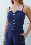 BLUSA FEMININA AZUL MARINHO PERFECT WAY
