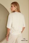 T-SHIRT CROPPED OVER FEMININA ESTAMPADA GELO PERFECT WAY