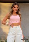 Perfect Way - CROPPED FEMININO rosa
