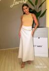 SAIA FEMININA  MAXI MIDI natural PERFECT WAY