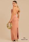 VESTIDO MAXI MIDI FRENTE UNICA GOLA DEGAGÊ nude PERFECT WAY