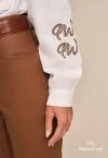 CAMISA BORD INDUSTRIAL FEMININA OFF WHITE PERFECT WAY