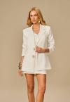 BLAZER C/ PEDRA MARMORIZADA FEMININO OFF WHITE PERFECT WAY