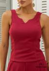 BLUSA FEMININA burgundy PERFECT WAY
