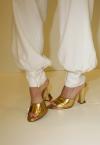 CALÇA COS ALTO E PUNHO FEMININA OFF WHITE PERFECT WAY