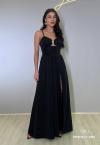 VESTIDO FEMININO LONGO PRETO PERFECT WAY