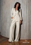 CONJUNTO FEMININO BLAZER ALONGADO + CALÇA WIDE LEG AREIA PERFECT WAY