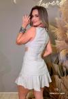 CONJUNTO FEMININO BLUSA ALONGADA + SHORTS SAIA AREIA PERFECT WAY