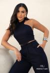 Perfect Way - CROPPED FEMININO AZUL MARINHO
