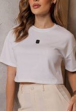 T-SHIRT  CROPPED OVER DET METAL FRENTE OFF WHITE PERFECT WAY