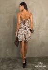 VESTIDO FEMININO ESTAMPADO NUDE PERFECT WAY