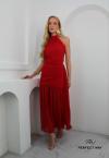 VESTIDO MIDI FEMININO VERMELHO PERFECT WAY