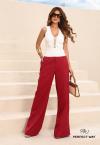 CALÇA FEMININA CORTE RETO burgundy PERFECT WAY
