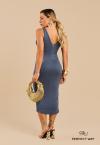 VESTIDO MIDI AZUL PERFECT WAY