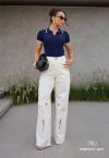 Perfect Way - CALÇA FEMININA WIDE LEG OFF WHITE