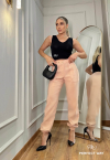 CALÇA JOGGER  BEGE PERFECT WAY