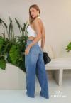 CALÇA JEANS FEMININA JEANS ESTONADO PERFECT WAY