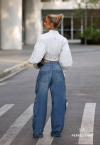 CAMISA CROPPED OVER OFF WHITE PERFECT WAY