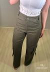CALÇA CARGO FEMININA VERDE MILITAR PERFECT WAY