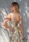 VESTIDO MIDI FEMININO amarelo vintage PERFECT WAY