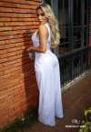 CONJUNTO COLETE + CALÇA COM PREGAS OFF WHITE PERFECT WAY