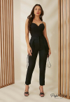 BODY CAVADO DECOTE V PRETO PERFECT WAY