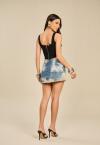 CORPETE C/ COLCHETES FEMININO PRETO PERFECT WAY