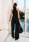 CALÇA   RISCA DE GIZ FEMININA PRETO PERFECT WAY