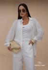 CAMISA FEMININA OFF WHITE PERFECT WAY
