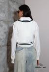 COLETE CROPPED DEC V TRICOT FEMININO OFF WHITE PERFECT WAY