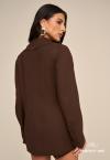 BLAZER COLETE FIXO  FEMININO MARROM TERRA PERFECT WAY