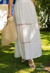 SAIA MAXI MIDI FEMININA OFF WHITE PERFECT WAY