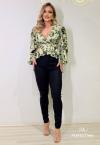 BLUSA ESTAMPADA FEMININA VERDE PERFECT WAY
