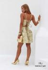 SAIA CURTA FEMININA AMARELO PERFECT WAY