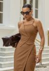 SAIA MIDI  FEMININA MASCAVO PERFECT WAY