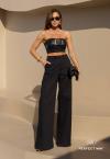 CALÇA FEMININA WIDE LEG PRETO PERFECT WAY