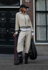 JAQUETA BORD INDUSTRIAL MALHA TRICO GOLA ALTA FEMININA CRU PERFECT WAY