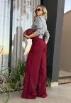 CALÇA COS RIBANA FEMININA BURGUNDY PERFECT WAY