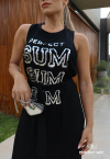 VESTIDO LONGO REGATA  PRETO PERFECT WAY