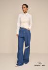 CROPPED  SEM ALÇA FRENTE ILHOS FEMININO OFF WHITE PERFECT WAY