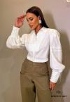 CAMISA CROPPED OVER OFF WHITE PERFECT WAY
